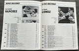 SANCHEZ, SALVADOR-WILFREDO GOMEZ OFFICIAL PROGRAM (1981)