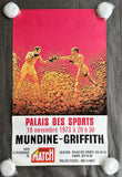 GRIFFITH, EMILE-TONY MUNDINE ON SITE POSTER (1973)