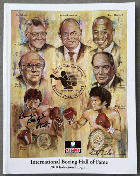 2010 BOXING HALL OF FAME PROGRAM (SIGNED BY DANNY "LITTLE RED" LOPEZ)