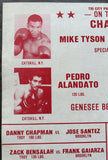 TYSON, MIKE-DON HALPIN ON SITE POSTER (1985-TYSON'S 3RD PRO FIGHT)