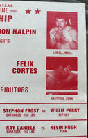 TYSON, MIKE-DON HALPIN ON SITE POSTER (1985-TYSON'S 3RD PRO FIGHT)