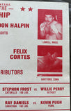 TYSON, MIKE-DON HALPIN ON SITE POSTER (1985-TYSON'S 3RD PRO FIGHT)