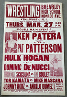 HOGAN, HULK-DOMINIC DENUCCI & KEN PATERA-PAT PATTERSON ON SITE POSTER (1980)