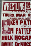 HOGAN, HULK-DOMINIC DENUCCI & KEN PATERA-PAT PATTERSON ON SITE POSTER (1980)