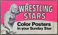 HOGAN, HULK WRESTLING STARS ADVERTISING POSTER