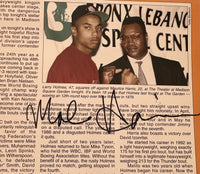 HOLMES, LARRY-MAURICE HARRIS SIGNED OFFICIAL PROGRAM (1997-SIGNED BY MAURICE HARRIS & BERT COOPER)