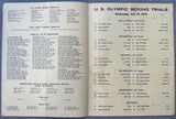 1972 OLYMPIC BOXING TRIALS PROGRAM WITH INSERTS (HOLMES, JOHNSON, GREGORY, SEALES, BOBICK)