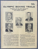 1972 OLYMPIC BOXING TRIALS PROGRAM WITH INSERTS (HOLMES, JOHNSON, GREGORY, SEALES, BOBICK)