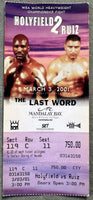 HOLYFIELD, EVANDER-JOHN RUIZ II FULL TICKET (2001)