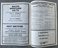 ANDRE THE GIANT-CHUCK WEPNER & BRUNO SAMMARTINO-STAN HANSEN OFFICIAL PROGRAM (1976)