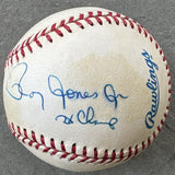 JONES, JR., ROY SIGNED BASEBALL