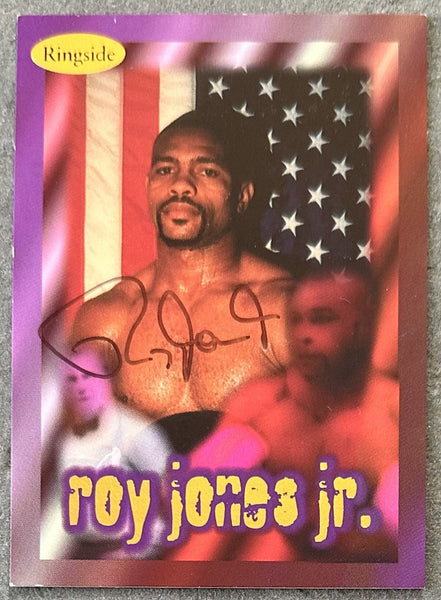 JONES, JR., ROY SIGNED RINGSIDE CARD