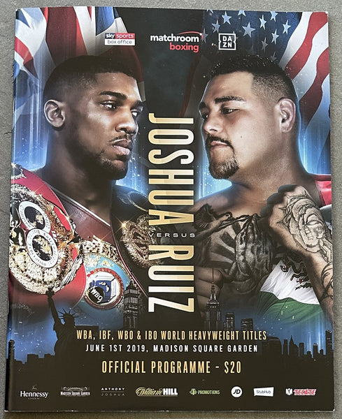 JOSHUA, ANTHONY-ANDY RUIZ I OFFICIAL PROGRAM (2019)