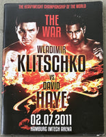 KLITSCHKO, WLADIMIR-DAVID HAYE OFFICIAL PROGRAM (2011)