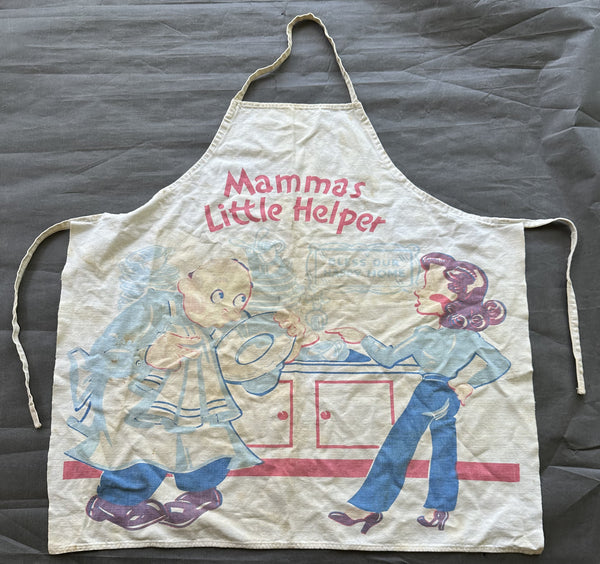 LAMOTTA, JAKE ORIGINAL KITCHEN APRON (1940'S-VIKKI LAMOTTA COLLECTION)