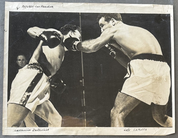 LAMOTTA, JAKE-LAURENT DAUTHUILLE II ORIGINAL LARGE FORMAT PHOTO (1950)