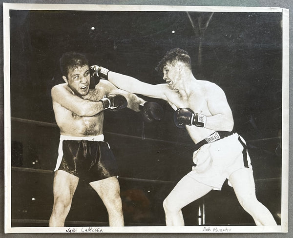 LAMOTTA, JAKE-BOB MURPHY I ORIGINAL LARGE FORMAT PHOTO (1951)