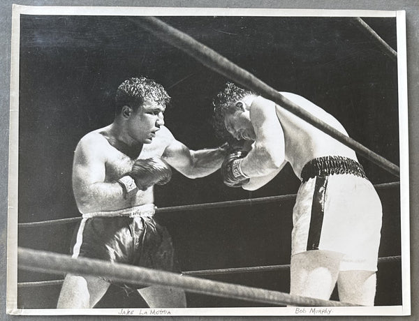 LAMOTTA, JAKE-BOB MURPHY I ORIGINAL LARGE FORMAT PHOTO (1951)