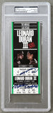 LEONARD, SUGAR RAY-ROBERTO DURAN III SIGNED ON SITE FULL TICKET (PSA/DNA)