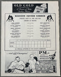 LESNEVICH, GUS-MELIO BETTINA OFFICIAL PROGRAM & TICKET STUB (1947)