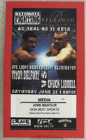 LIDDELL, CHUCK-VICTOR BELFORT UFC PRESS CREDENTIAL (2002)