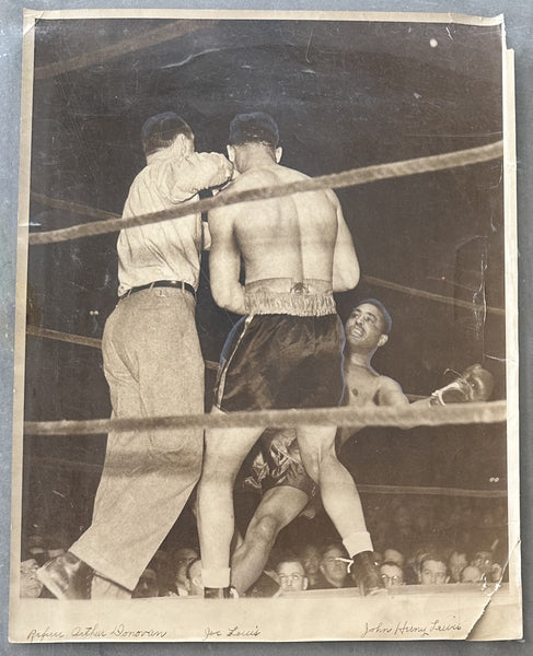 LOUIS, JOE-JOHN HENRY LEWIS ORIGINAL LARGE FORMAT PHOTO (1939)