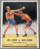 LOUIS, JOE-MAX BAER OFFICIAL PROGRAM (1935)