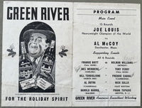 LOUIS, JOE-AL MCCOY OFFICIAL PROGRAM (1940)