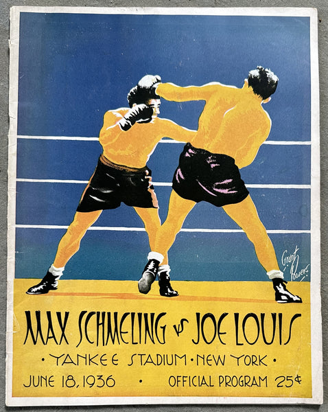 LOUIS, JOE-MAX SCHMELING I OFFICIAL PROGRAM (1936)