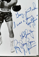 MANCINI, RAY "BOOM BOOM" SIGNED PHOTO (WITH GREAT INSCRIPTION)