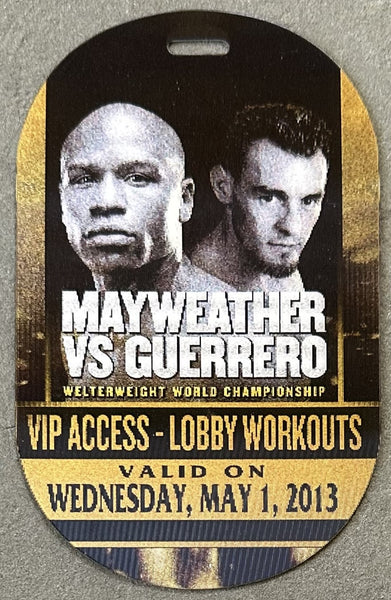 MAYWEATHER, JR., FLOYD-ROBERT GUERRERO VIP CREDENTIAL (2013)