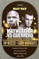 MAYWEATHER, JR., FLOYD-ROBERT GUERRERO VIP CREDENTIAL (2013)