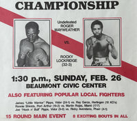 LOCKRIDGE, ROCKY-ROGER MAYWEATHER ON SITE POSTER (1984)