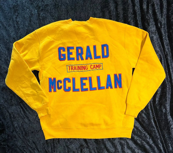 MCCLELLAN, GERALD TRAINING CAMP SWEATSHIRT OF EMANUEL STEWARD