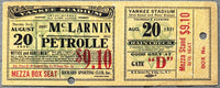 MCLARNIN, JIMMY-BILLY PETROLLE ON SITE FULL TICKET (1931)