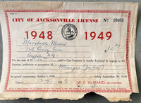 MILES, MARSHALL MANAGER'S LICENSES (1948-49)