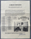 MONZON, CARLOS INK SIGNATURE (STINSON LOA)