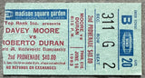 DURAN, ROBERTO-DAVEY MOORE TICKET STUB (1983)