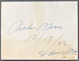 MOORE, ARCHIE DUAL SIGNED CUT SIGNATURE (1952-AS WORLD LIGHT HEAVYWEIGHT CHAMPION)