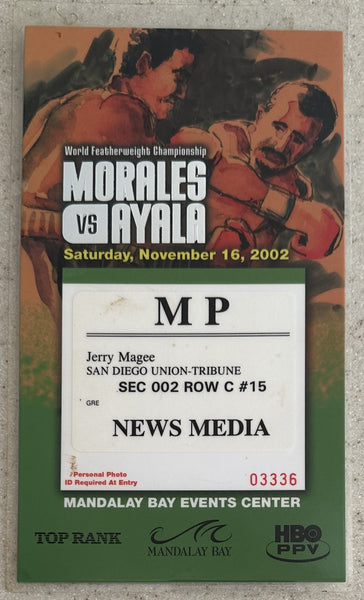 MORALES, ERIK-PAULIE AYALA NEWS MEDIA CREDENTIAL (2002)