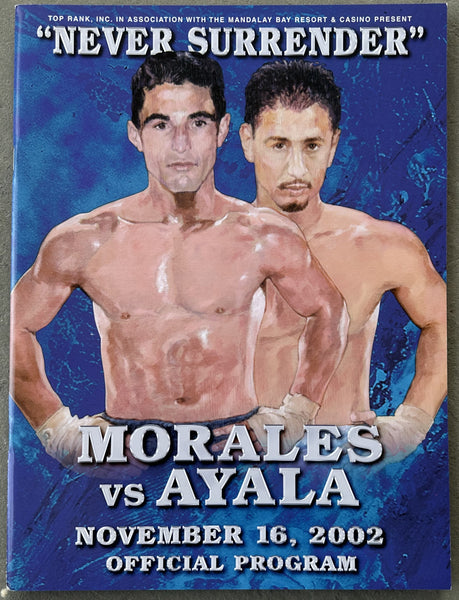 MORALES, ERIK-PAULIE AYALA OFFICIAL PROGRAM (2002)