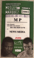 MOSLEY, SUGAR SHANE-RAUL MARQUEZ PRESS CREDENTIAL (2003)