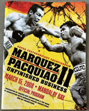 PACQUIAO, MANNY-JUAN MANUEL MARQUEZ II OFFICIAL PROGRAM (2008)