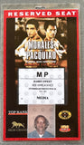 PACQUIAO, MANNY-ERIK MORALES I RESERVED SEAT CREDENTIAL (2005)