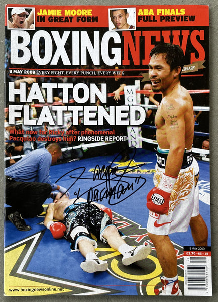 PACQUIAO, MANNY SIGNED BOXING NEWS (2009)