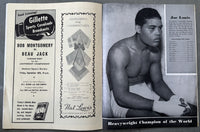 ROBINSON, SUGAR RAY-HENRY ARMSTRONG OFFICIAL PROGRAM (1943)