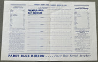 ROBINSON, SUGAR RAY-CARMEN BASILIO II OFFICIAL PROGRAM (1958-SIGNED BY BASILIO)