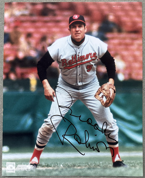 ROBINSON, BROOKS SIGNED PHOTO