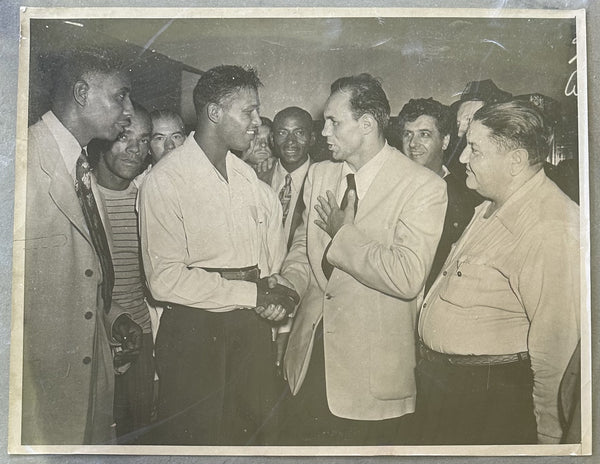 ROBINSON, SUGAR RAY-STEVE BELLOISE ORIGINAL LARGE FORMAT TYPE 1 PHOTOGRAPH (1949)