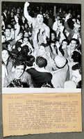 ROCCA, ANTONINO ORIGINAL TYPE 1 WIRE PHOTO (1957-MADISON SQUARE GARDEN)